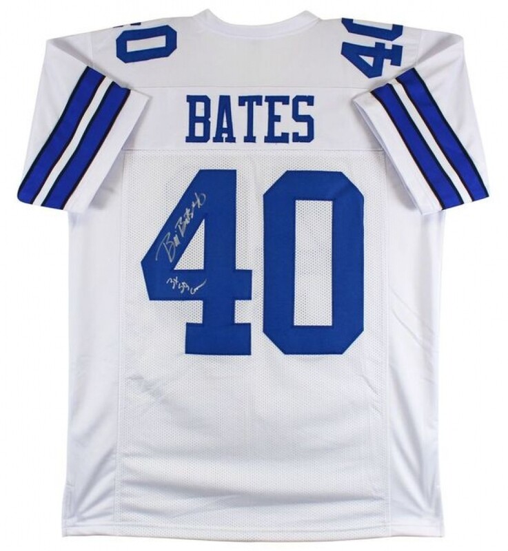 Bill Bates Signed Dallas Cowboys Jersey Inscribed Bill Bates Signed Dallas Cowboys Jersey Inscribed "3x SB Champs" (Beckett)