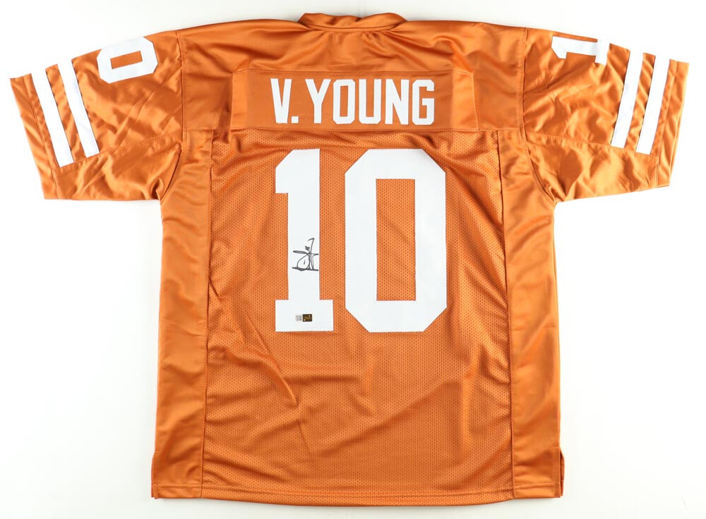 Vince Young Signed Texas Longhorns Jersey (Players Ink)