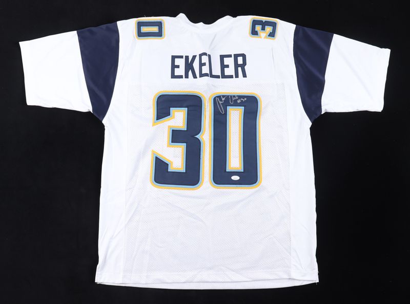 Austin Ekeler Signed San Diego Chargers Jersey (JSA) Austin Ekeler Signed San Diego Chargers Jersey (JSA)