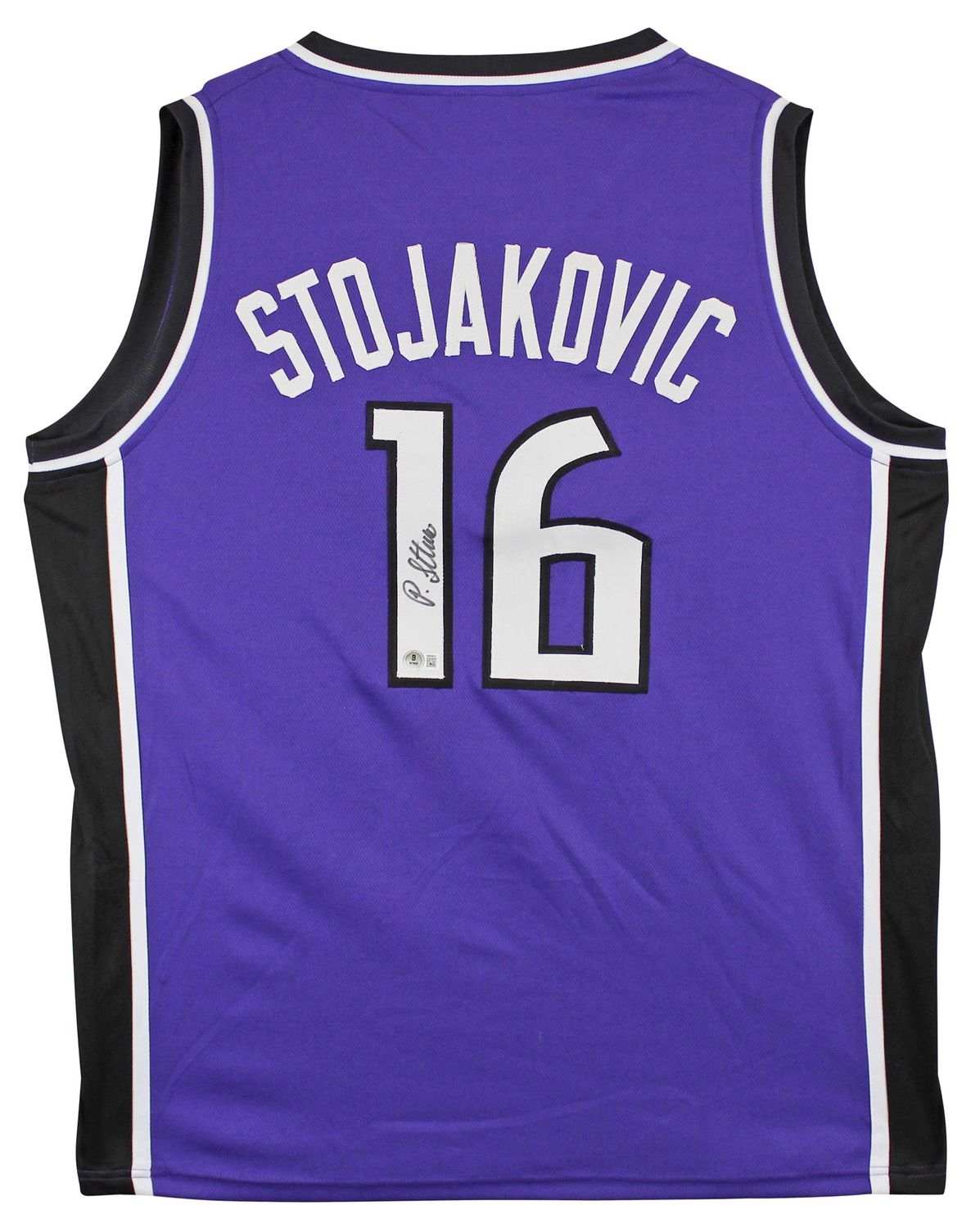 Peja Stojakovic Signed Sacramento Kings Jersey (Beckett)