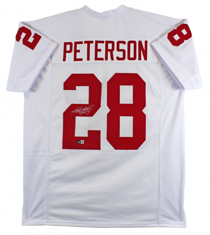 Adrian Peterson Oklahoma Sooners Signed Jersey (Beckett) & Adrian Peterson Signed Minnesota Vikings Jersey (Beckett)