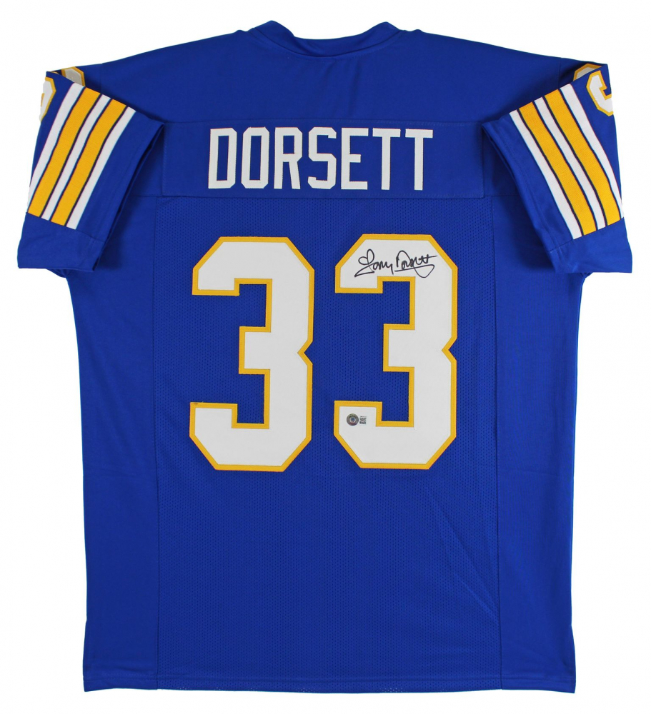 Tony Dorsett Signed Pittsburgh Panthers Jersey (Beckett) & Tony Dorsett Signed Pittsburgh Panthers 8x10 Photo (AIV)