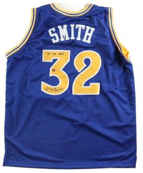 Joe Smith Signed Golden State Warriors Jersey Inscribed Joe Smith Signed Golden State Warriors Jersey Inscribed "'95 #1 Pick" (All World Memorabilia) & Joe Smith Signed Maryland Terrapins Jersey (Wilder Tag)