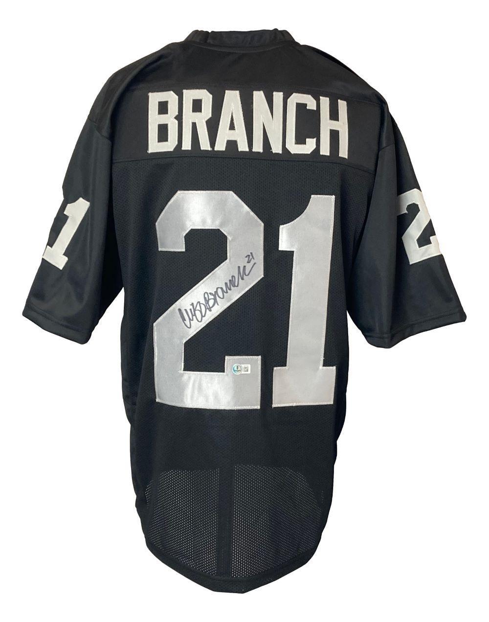 Cliff Branch Signed Oakland Raiders Jersey (Beckett) & Fred Biletnikoff Signed Oakland Raiders 8x10 Photo (JSA)