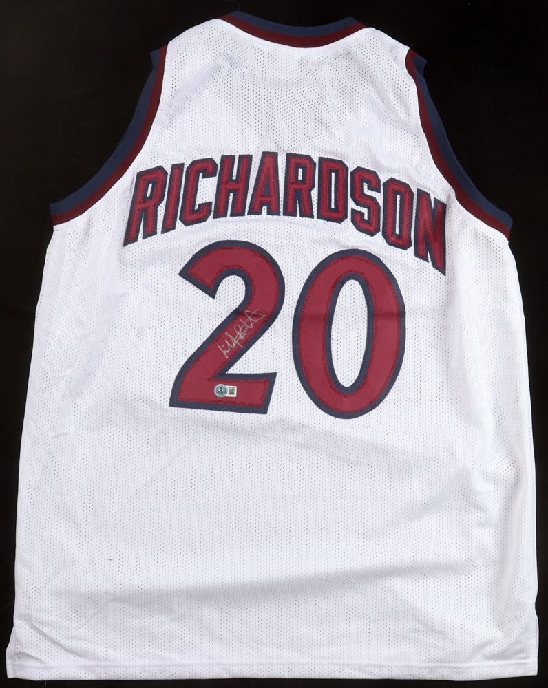 Allan Houston Signed New York Knicks Jersey (Beckett) & Micheal Ray Richardson Signed New York Knicks Jersey (Beckett)