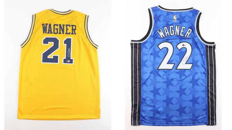 Franz Wagner Signed Michigan Wolverines Jersey (PA) & Franz Wagner Signed Orlando Magic Jersey (Beckett) Franz Wagner Signed Michigan Wolverines Jersey (PA) & Franz Wagner Signed Orlando Magic Jersey (Beckett)