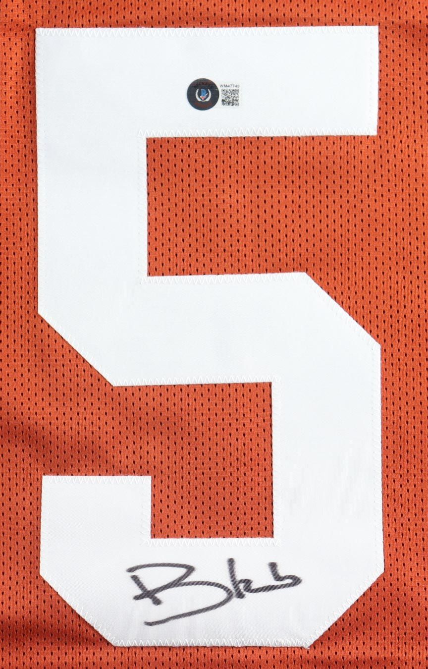 Bijan Robinson Signed Texas Longhorns Jersey (Beckett)