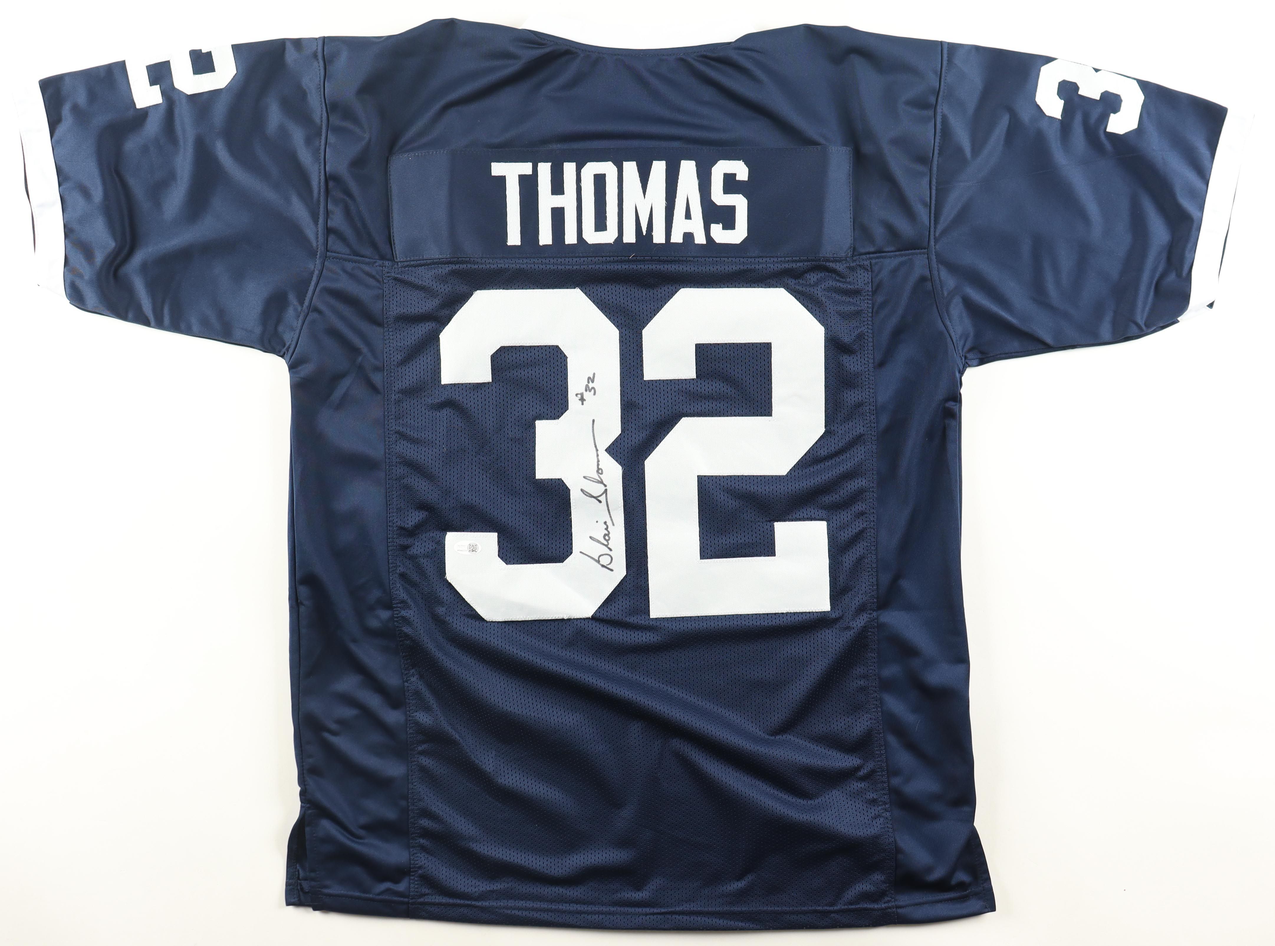 Blair Thomas Signed Penn State Nittany Lions Jersey (JSA) & Blair Thomas Signed New York Jets Jersey (JSA)