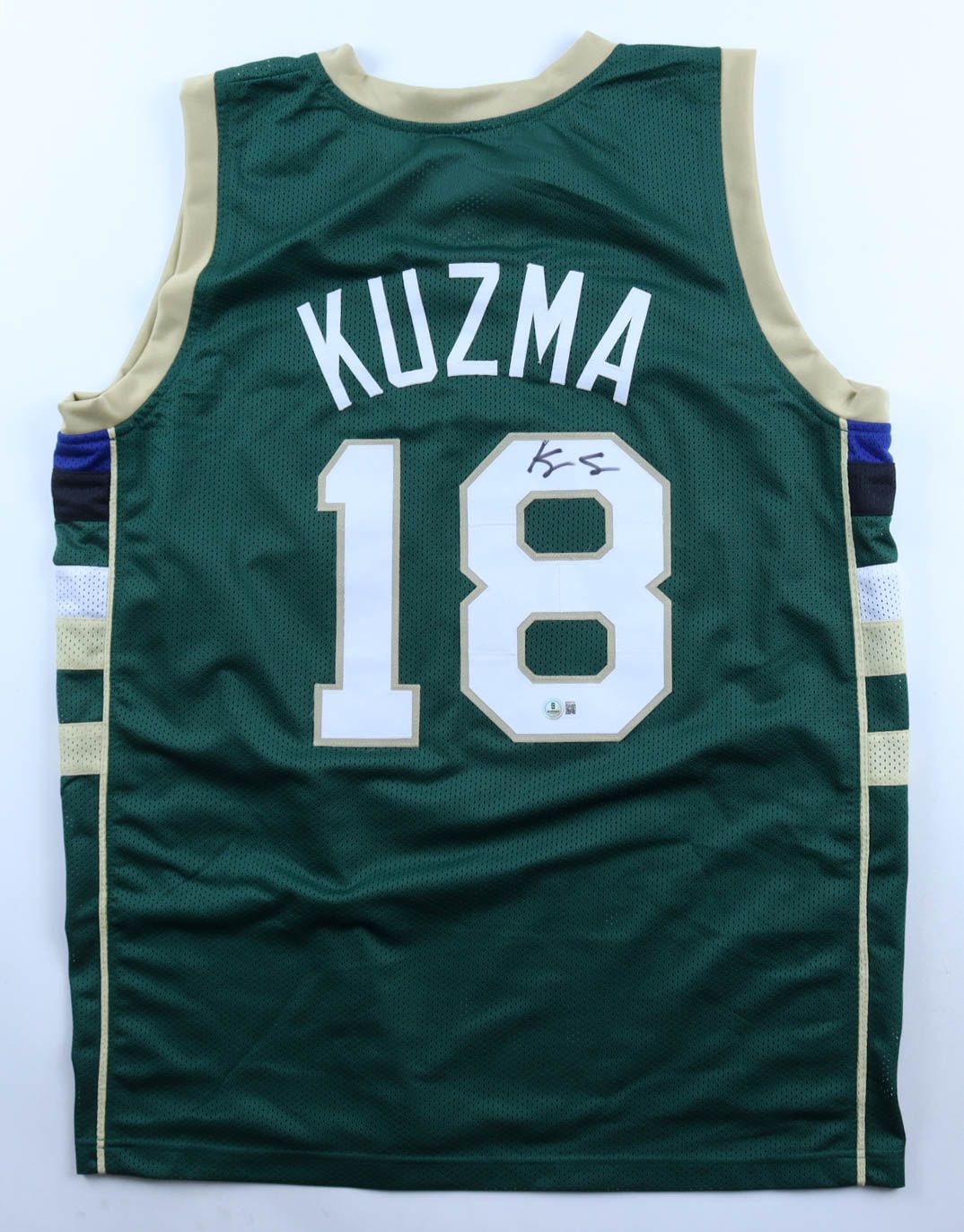 Kyle Kuzma Signed Milwaukee Bucks Jersey (Beckett)
