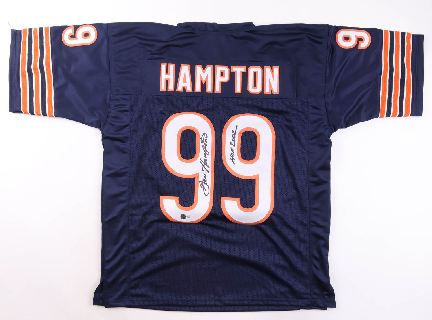 Dan Hampton Signed Chicago Bears Jersey Inscribed "HOF 2002" (Beckett)