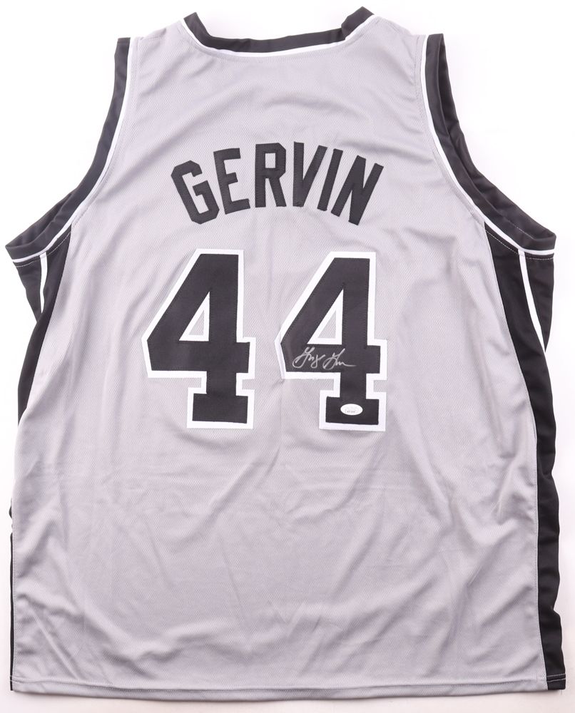 George Gervin Signed San Antonio Jersey (JSA) & George Gervin Signed San Antonio Spurs 8x10 Photo (Beckett)