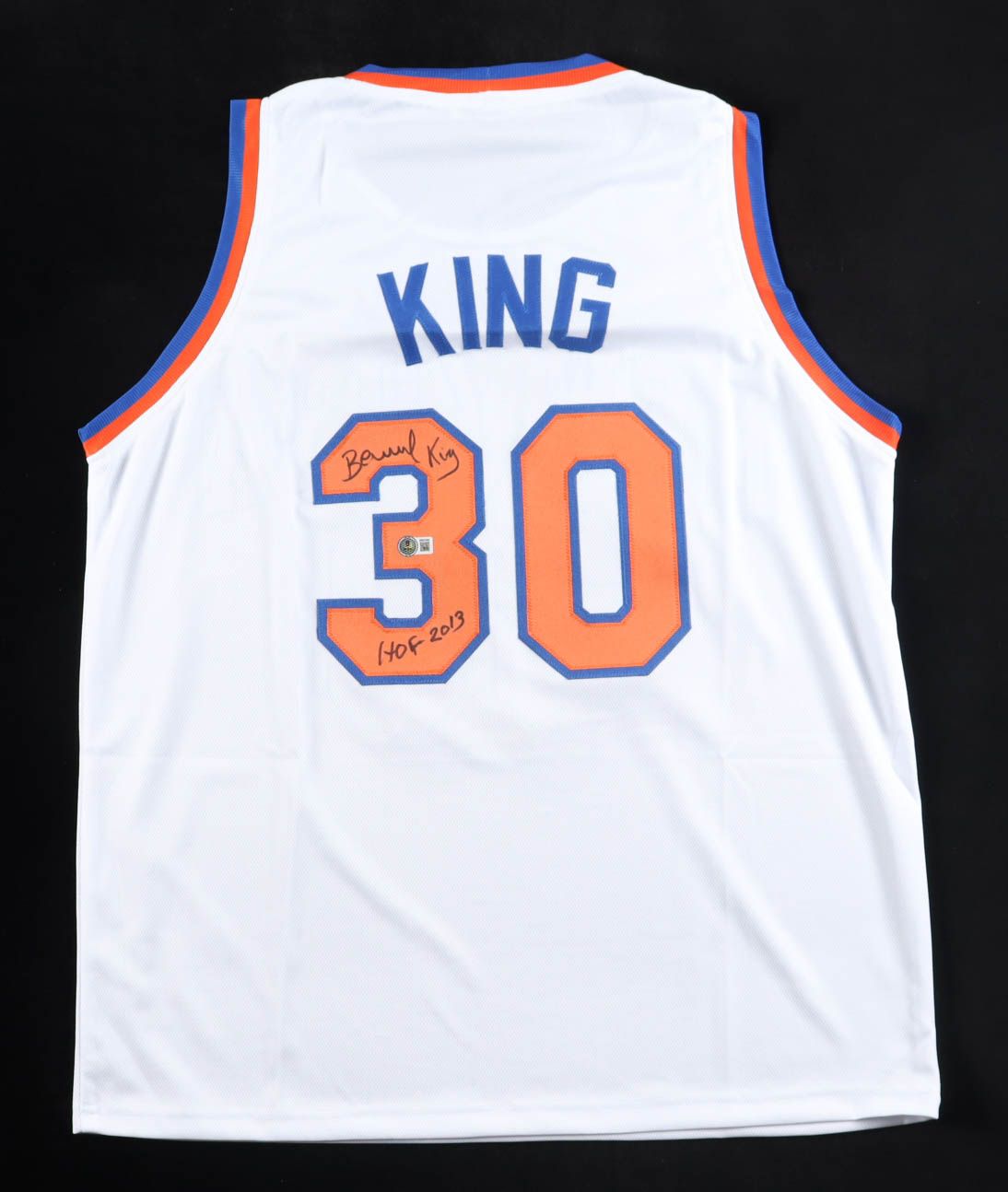 Bernard King Signed New York Knicks Jersey Inscribed