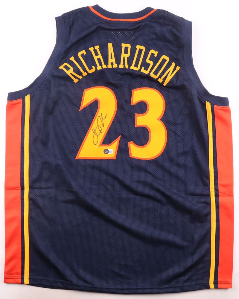 Jason Richardson Signed Golden State Warriors Jersey (Beckett)