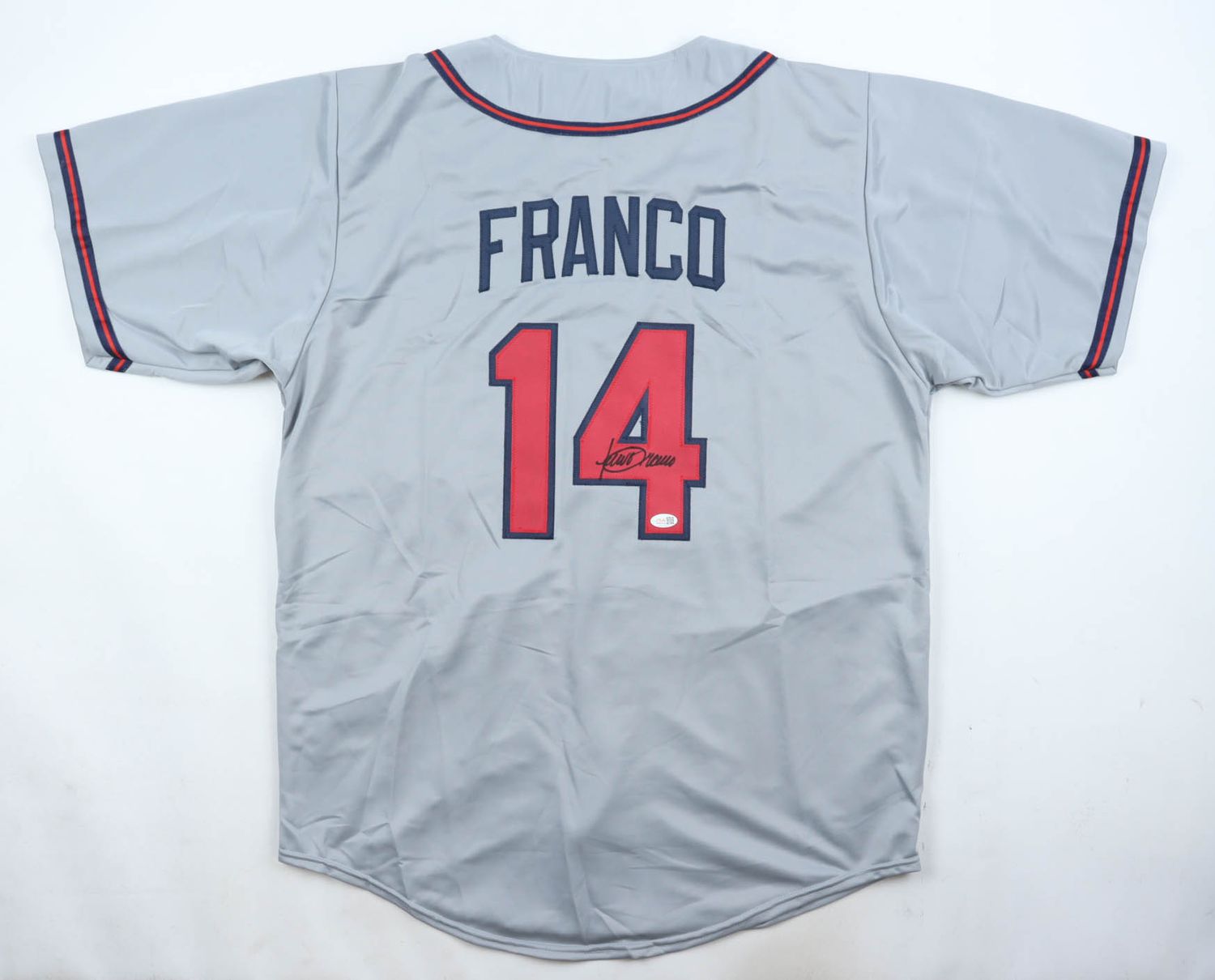 Julio Franco Signed Atlanta Braves Jersey (JSA)