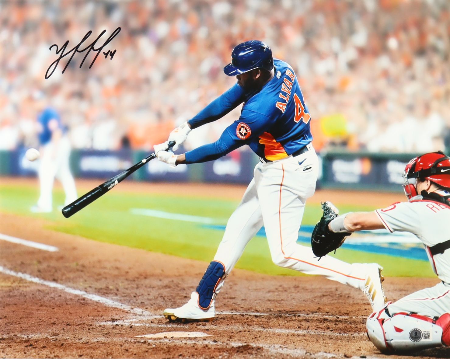 Yordan Alvarez Signed Houston Astros 16x20 Photo (Beckett)