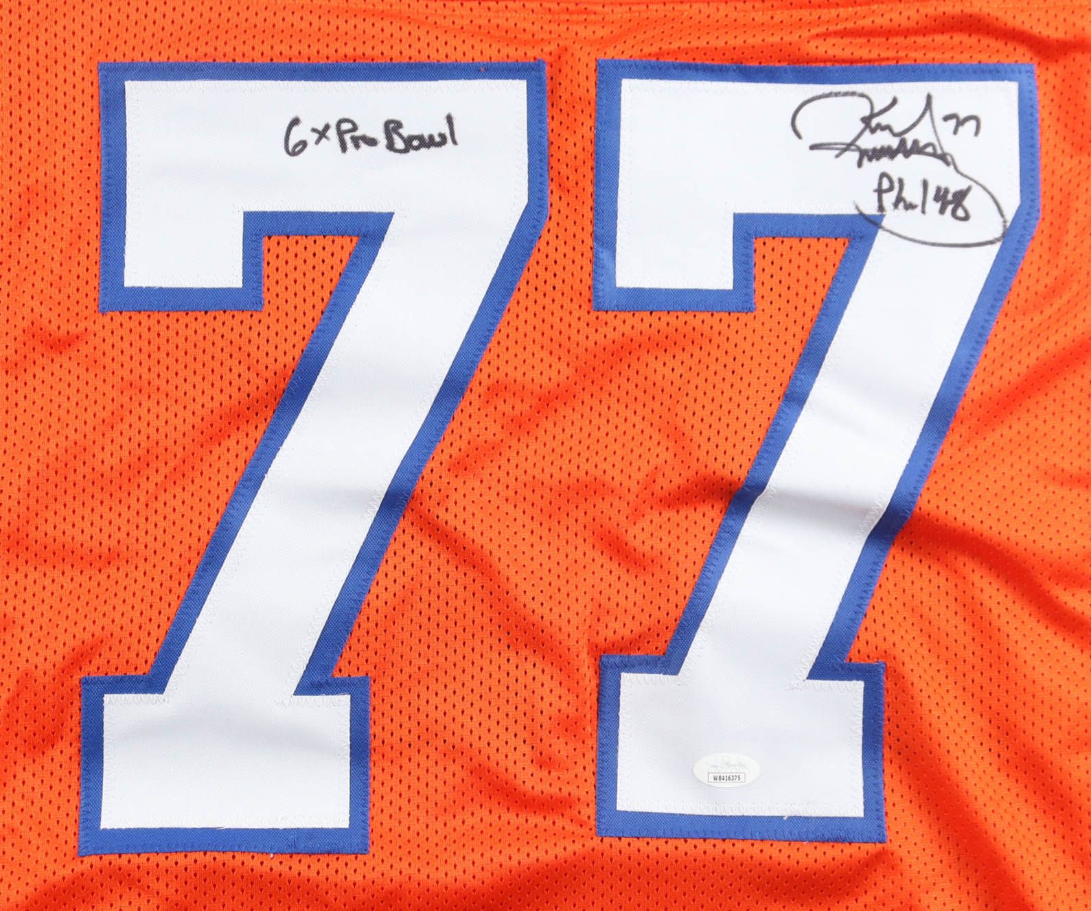 Karl Mecklenburg Signed Denver Broncos Jersey Inscribed