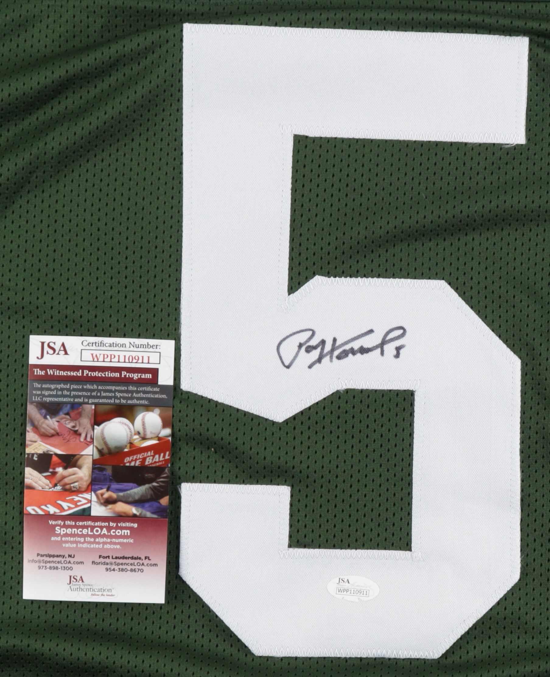Paul Hornung Signed Green Bay Packers Jersey (JSA)
