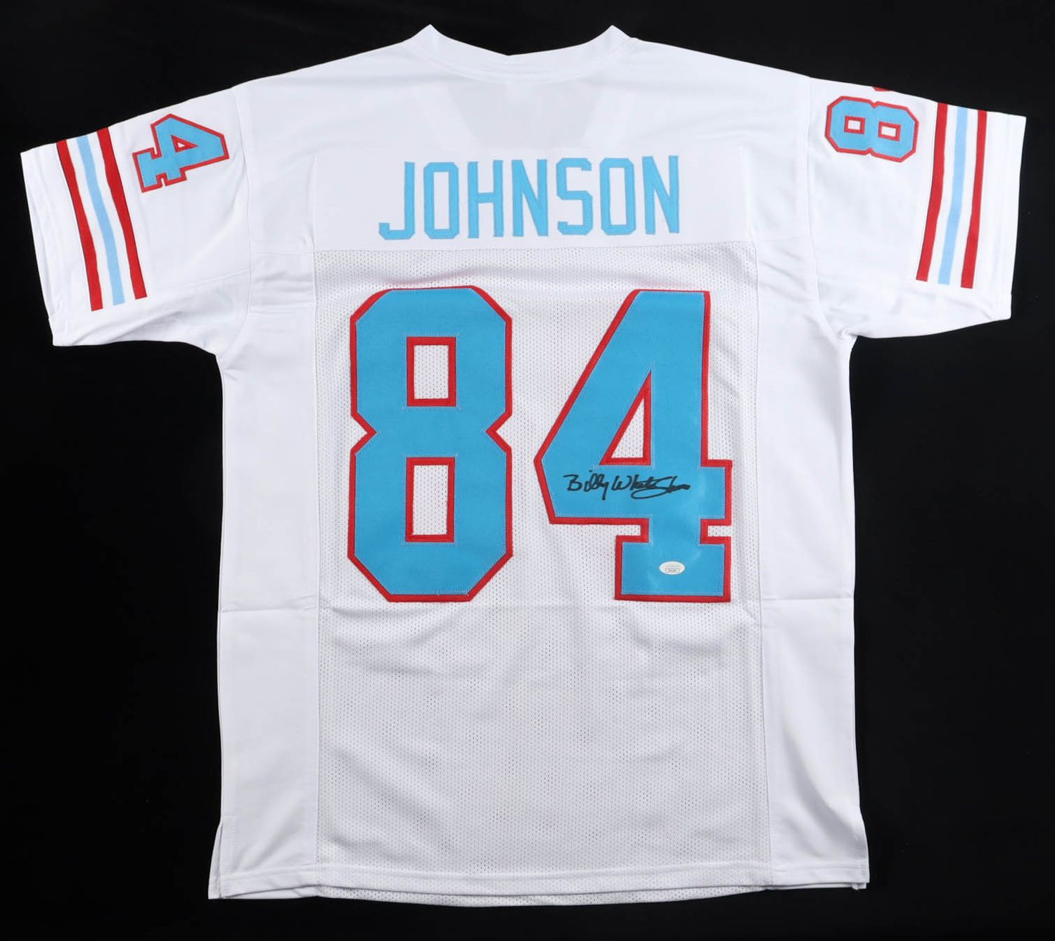 Billy "White Shoes" Johnson Signed Houston Oilers Jersey (JSA)