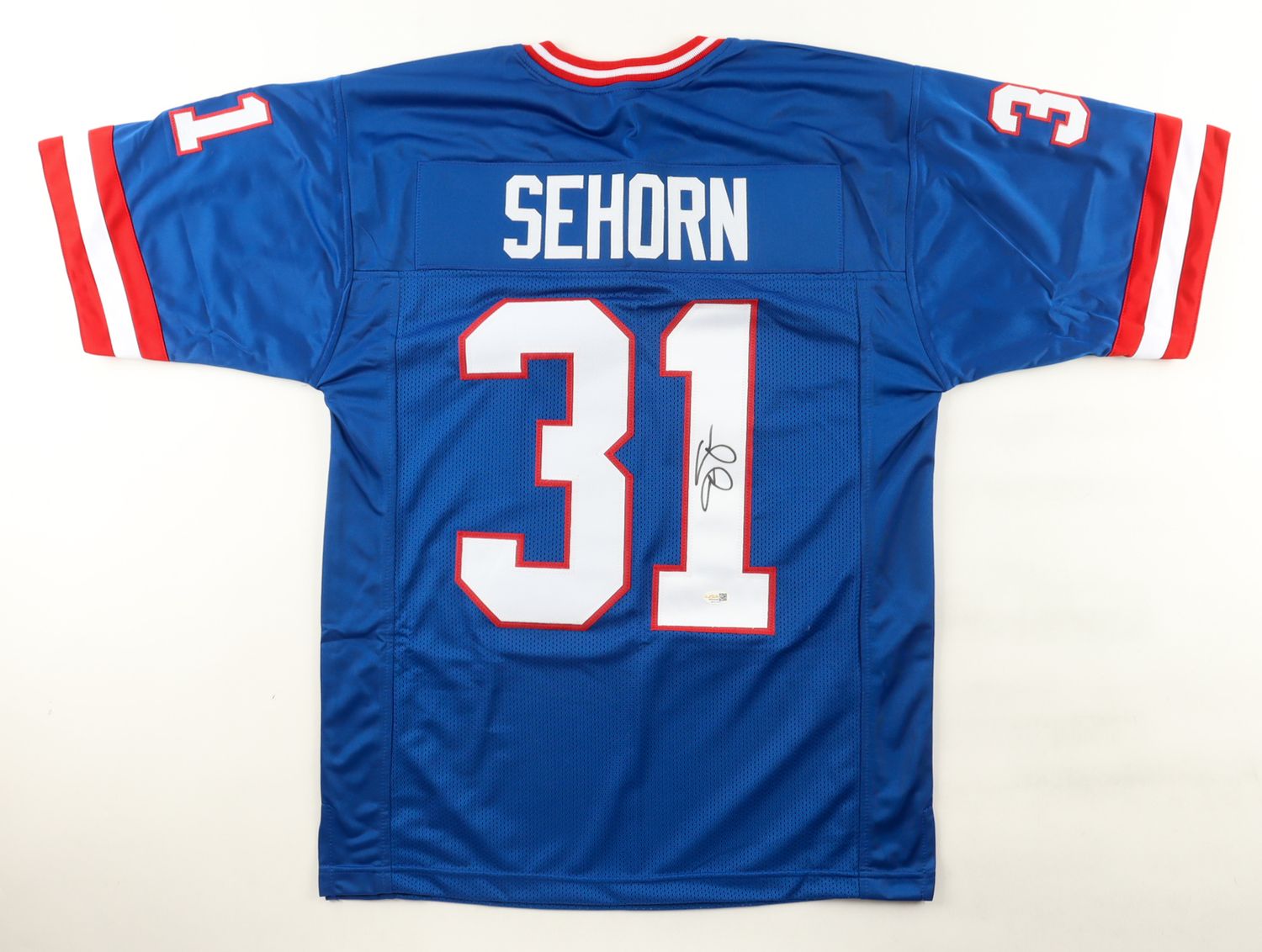 Jason Sehorn Signed New York Giants Jersey (JSA)