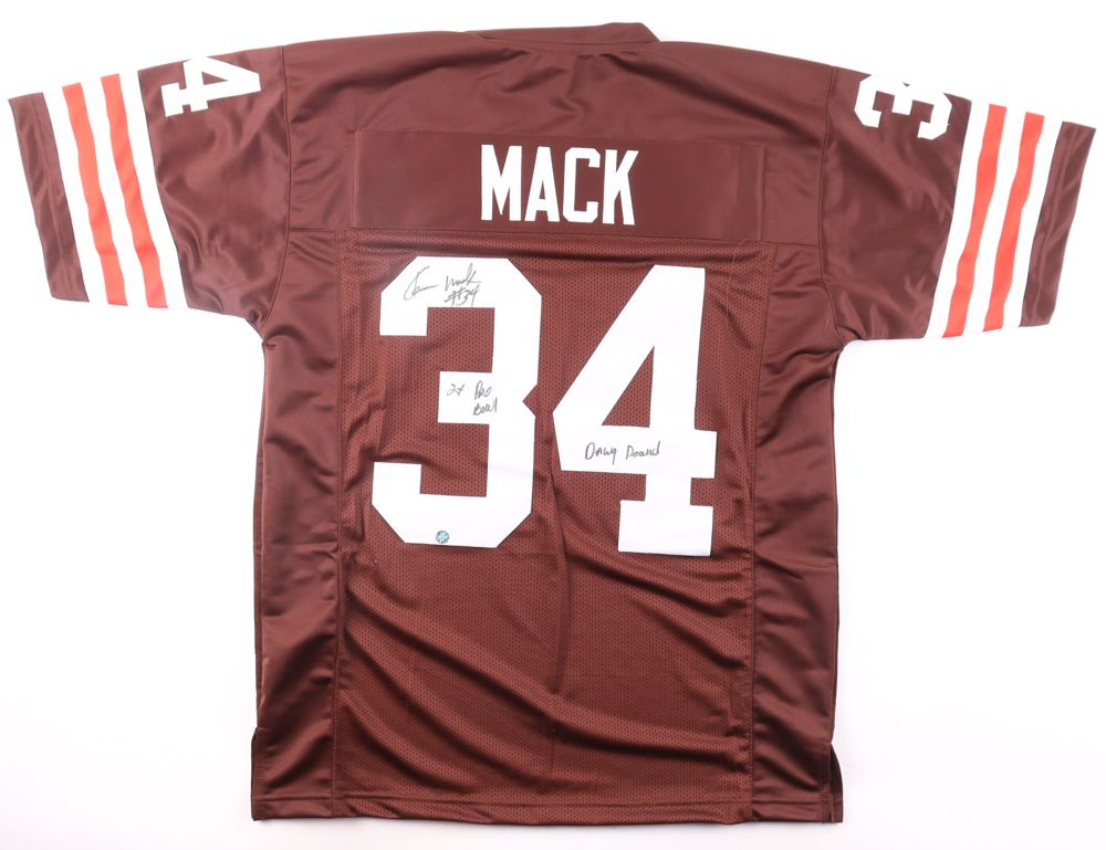 Kevin Mack Signed Cleveland Browns Jersey Inscribed "2x Pro Bowl" & "Dawg Pound" (AWM)