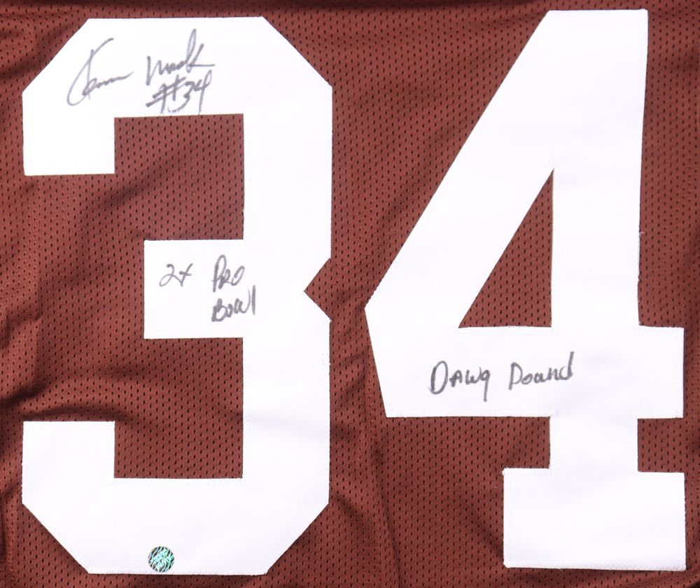 Kevin Mack Signed Cleveland Browns Jersey Inscribed