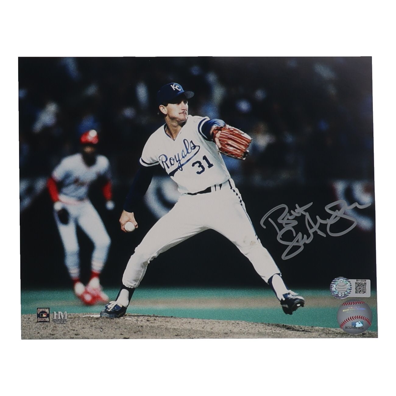 Bret Saberhagen Signed Kansas City Royals 8x10 Photo (Schwartz)