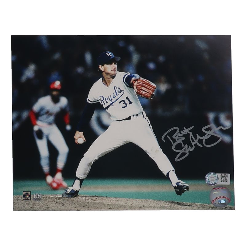 Bret Saberhagen Signed Kansas City Royals 8x10 Photo (Schwartz) Bret Saberhagen Signed Kansas City Royals 8x10 Photo (Schwartz)