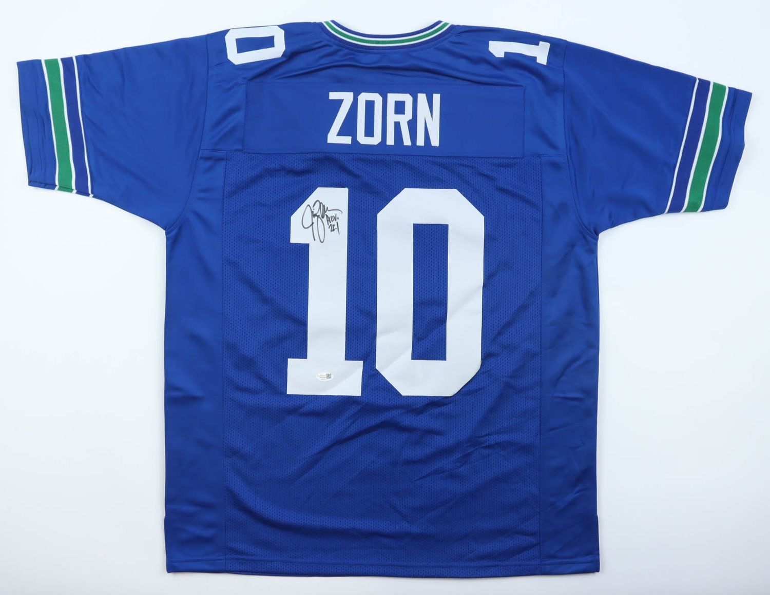 Jim Zorn Signed Seattle Seahawks Jersey (JSA)