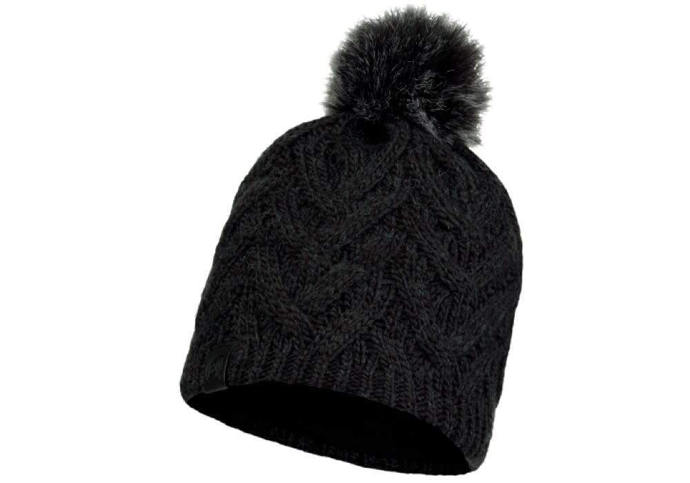Buff Knitted &amp; Fleece Hat Caryn Graphite