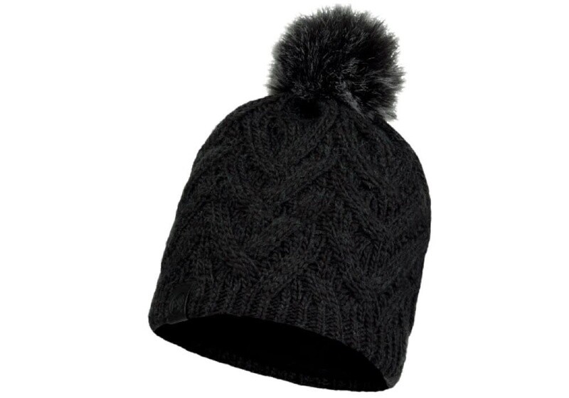 Buff Knitted &amp; Fleece Hat Caryn Graphite
