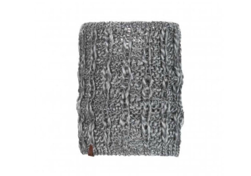 Buff Knitted &amp; Polar Neckwarmer Liv Pebble Grey