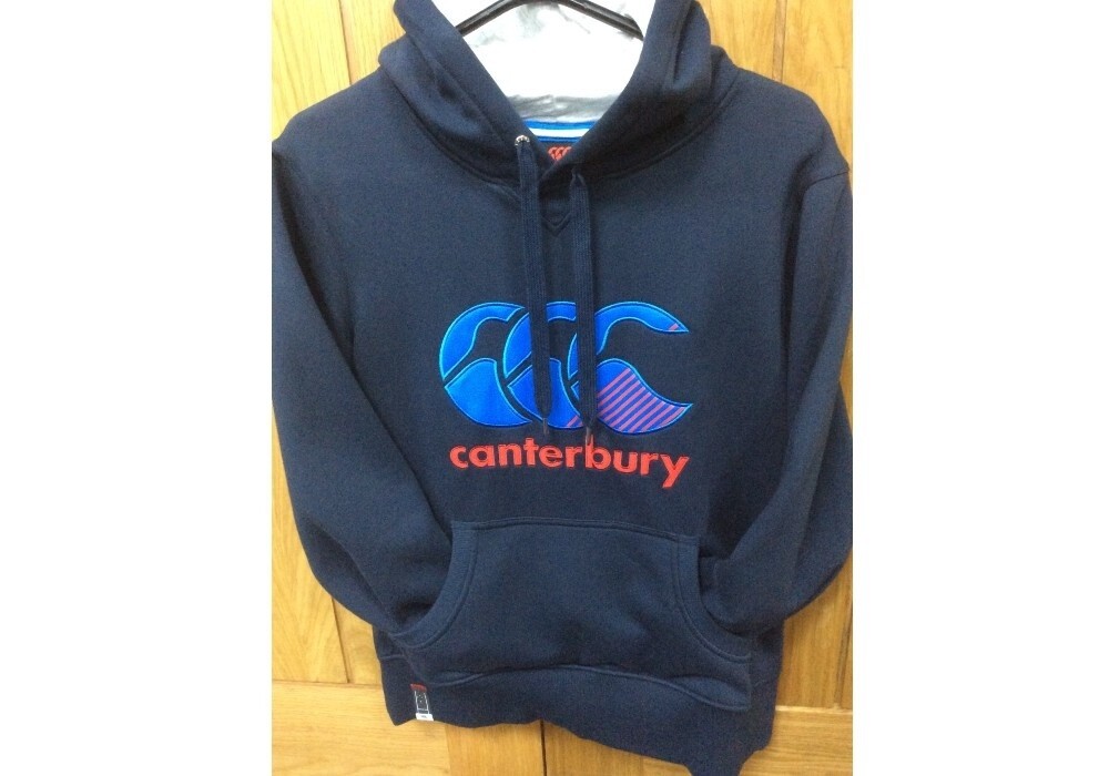 CANTERBURY STRIPE CCC LOGO HOODY SMALL