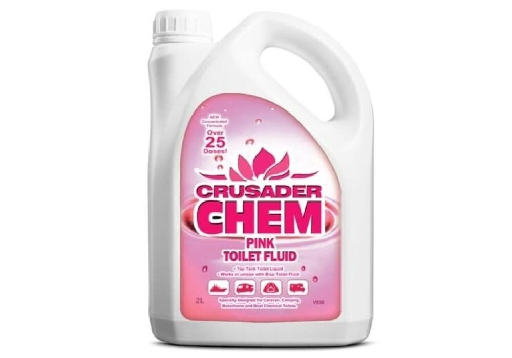 Crusader Chem Pink Toilet Fluid 2L