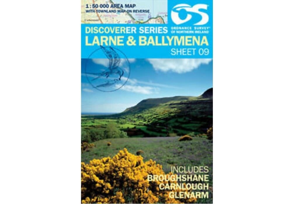 OS Discoverer Series Map Larne & Ballymena Sheet 9