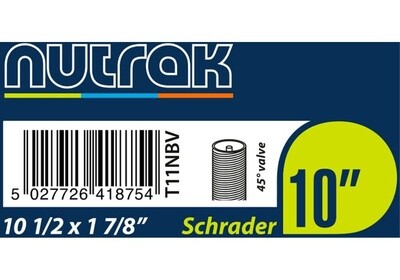 Nutrak Inner Tube 10 x 1/2 x1-7/8 Schrader