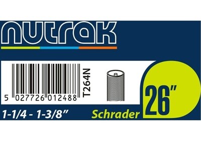 Nutrak Inner Tube 26 x 1-1/4-1-3/8  Schrader