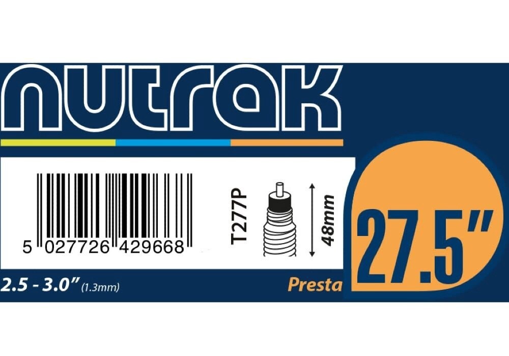 Nutrak Inner Tube 27.5 x 2.50-3.00 Presta