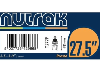 Nutrak Inner Tube 27.5 x 2.50-3.00 Presta