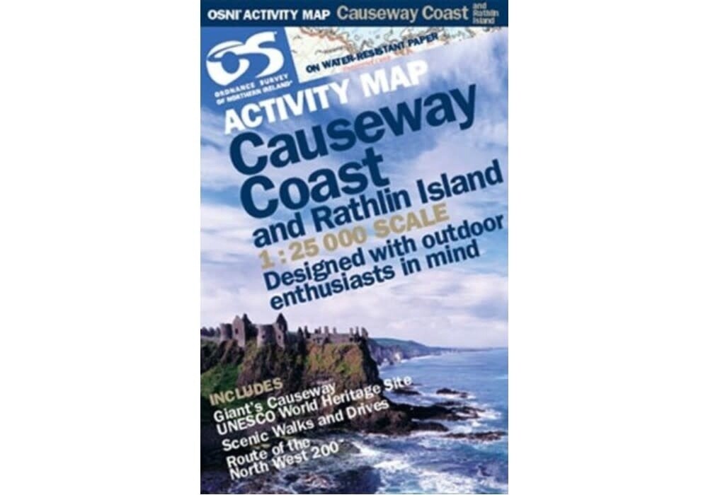 OS Activity Map Causeway Coast and Rathlin Island 1:25 000