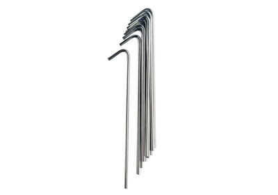 Vango Steel Pin Pegs 18cm x 4mm (10 Pack)