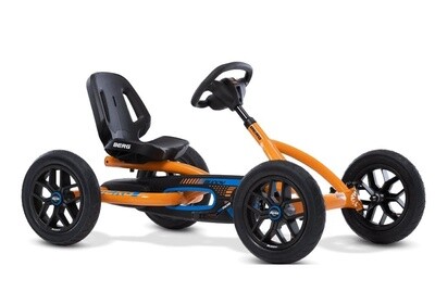 BERG Buddy B-Orange Go Kart + Free Flashing Light