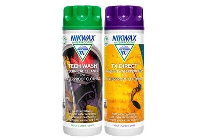 Nikwax Tech Wash & TX.Direct Wash-In 300ml Combo