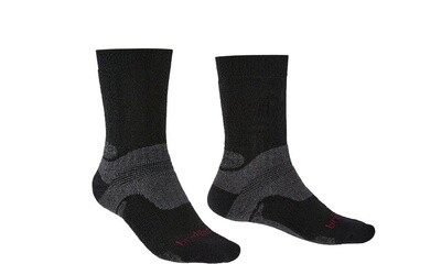 Bridgedale Mens Wool Fusion Trekker Socks 2pk Black XL 12+