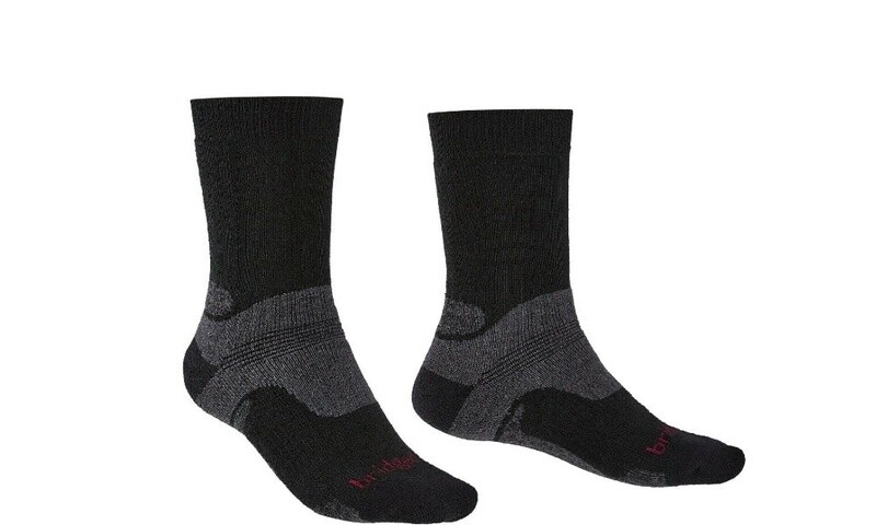 Bridgedale Mens Wool Fusion Trekker Socks 2pk Black XL 12+