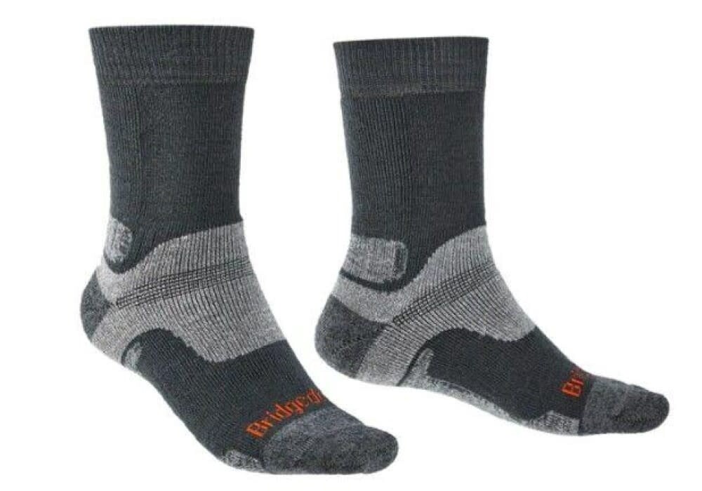 Bridgedale Hike Midweight Merino Performance Boot Sock, Size: L UK 9-11.5, Colour: Gunmetal