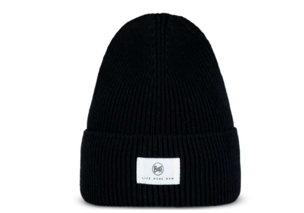 Buff Drisk Knitted Beanie, Colour: Black