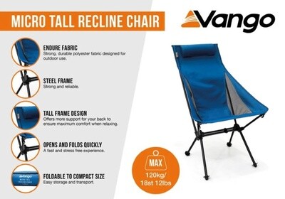 Vango Micro Tall Recline Chair