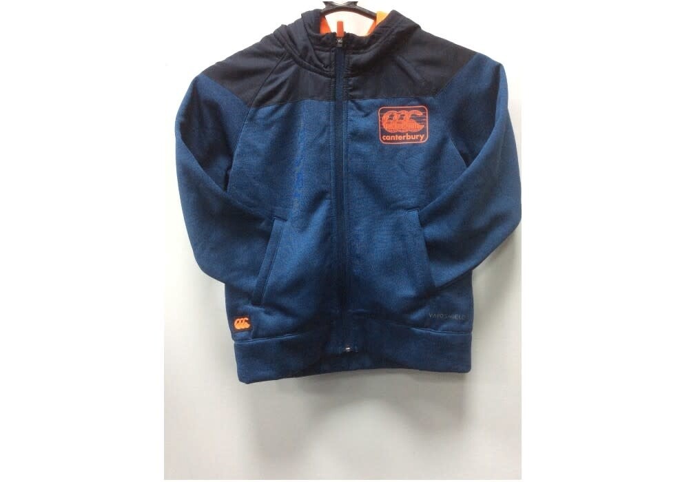 Canterbury E753774 Vaposhield Zip Thru Hoody, Size: 12 Years, Color: Denim Marl
