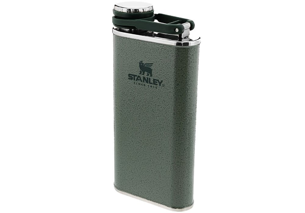 Stanley Classic Easy-Fill Wide Mouth Flask 230ml, Colour: Hammertone Green, Size: 230ml