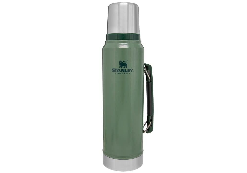 Stanley Classic Legendary Bottle 1L, Colour: Hammertone Green, Size: 1L